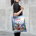 thumbnail image 4 of Hello Welcome Winter The Ski Bullmastiff Snowy Day All Over Print 3D Canvas Tote Bag Dog Lover Reusable Handbag - 13013, 4 of 5