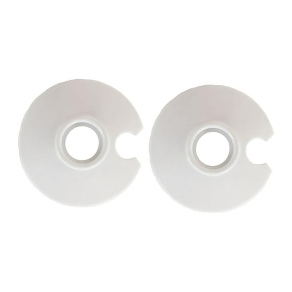 Dualoai 2x Hiking Poles Basket Replacement Part, Ski Pole Tips Accessories, Snow and Mud White