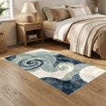 thumbnail image 2 of ODIKA 5'x7' Ultra-Soft Area Rug, Abstract Brushstroke Gentle Wave Balanced Composition Sage That None Washable, Bare feet friendly, Silk-Touch for Bedroom Home office, 2 of 7
