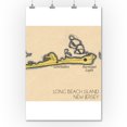 thumbnail image 2 of Long Beach Island, New Jersey, Vintage Map (square) 4 of 4 (36x54 Giclee Gallery Art Print, Vivid Textured Wall Decor), 2 of 3