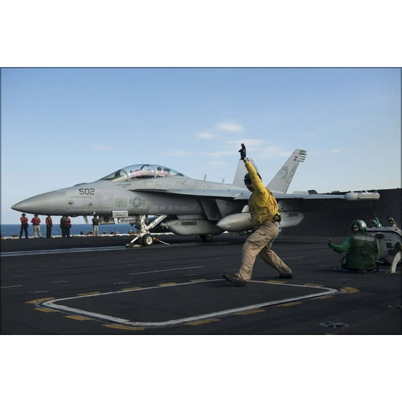 24"x36" Gallery Poster, EA-18G ea-18 Growler carrier USS Harry S. Truman (CVN 75) p2