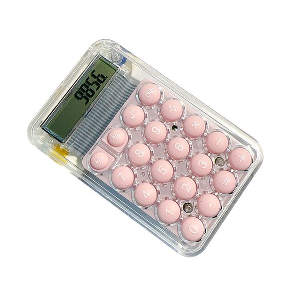 Calculatrice Mini Design Mignon Bonbon pour Filles Étudiants Garçons, Calculatrice Portable 8 Chiffres avec Utilisation Compacte et Portable