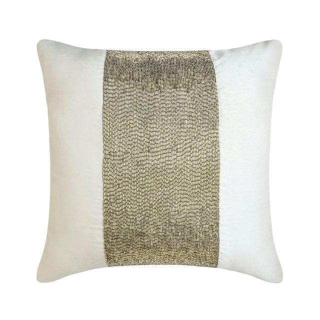 Funda de cojín, fundas de almohada de 35 x 35 cm (14 x 14 pulgadas) blancas, fundas de almohada de seda, fundas de almohada hechas a mano, fundas de almohada de color liso, fundas de almohada