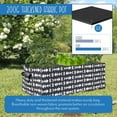 thumbnail image 5 of Esterno Giant Rectangular Grow Bag (30-Gallon); 3-Section Large Decorative Fabric Raised Bed Planter, 3 x 1.3 x 1 Foot, 5 of 9