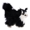 thumbnail image 3 of serony Soft Simulation Cats Plush Stuffed Animal Home Decor Kids Birthday Gift toy Model Black 12x6x12cm 1Set, 3 of 6