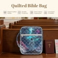 thumbnail image 7 of Xixirimido Bible Cover Case for Women Men Large Bible Cover with Handle Quilted Bible Carrying Case Bag Bible Study Supplies Accessories, Cross Jesus Galaxy, 7 of 7