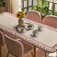 thumbnail image 3 of Western Texas Star Vintage Table Cloths for 8 Foot Rectangle Tables, Rustic Wreath Red Beige Plaid Patio Waterproof Elastic Fitted Tablecloths, Washable Rectangular Table Cover for Camping, 3 of 8