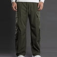 thumbnail image 6 of LEKWK Baggy Pants for Men Loose Fit Cargo Pants Techwear Style Wide Leg Trousers with Multi-Pockets Durable Fabric Streetwear Fashion Casual Outfits, 6 of 8