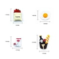 thumbnail image 2 of KAUKKO 13pcs Mini Cute Refrigerator Magnets, 3D Simulation Food Refrigerator Magnets, Creative Gourmet Refrigerator Magnets for Refrigerators, Whiteboards, Maps and Other Magnetic Items, 2 of 5