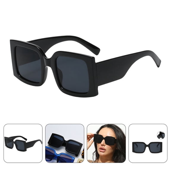 BESTYASH Stylish Black Square Sunglasses for Outdoor Use with Durable Craftsmanship