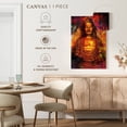thumbnail image 5 of Elephant Stock Colorful Golden Buddha Wall Art - Vertical Canvas Wall Art - Living Room Wall Decor - Religion And Spirituality Canvas - Orange And Pink Decor - 20" x 30", 5 of 8