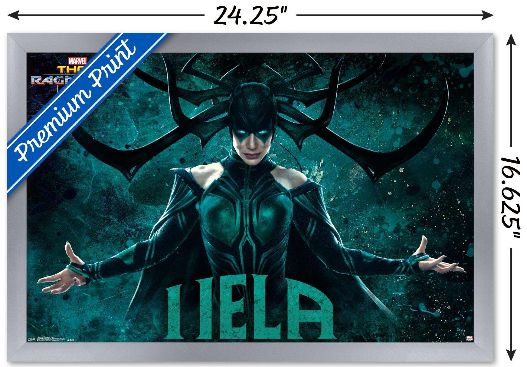 Marvel Cinematic Universe - Thor - Ragnarök - Hela Wall Poster, 14.725" x 22.375", Framed