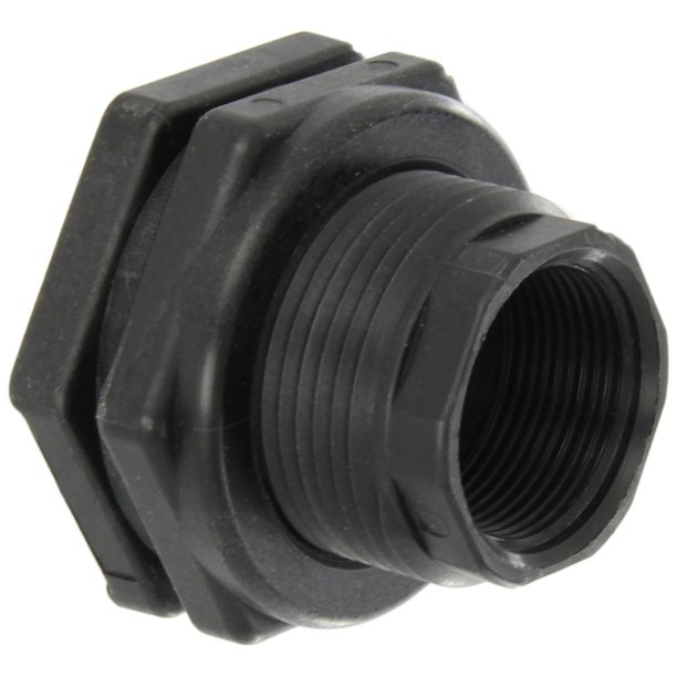 Banjo TF125 Polypropylene Bulkhead Tank Fitting, 11/4" NPT Female By