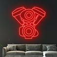 thumbnail image 4 of Handmadetneonsign Motorcycle Engine Neon Sign, Motorcycle Engine Led Sign, Motorbike Led Light, 4 of 5