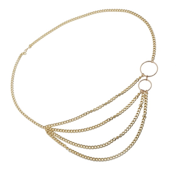 Sonducket Cadena de la cintura Cadenas del vientre Accesorio de joyería Accesorios de vestir de mujer Dorado Type3 NO3 Sonducket AP009788-01