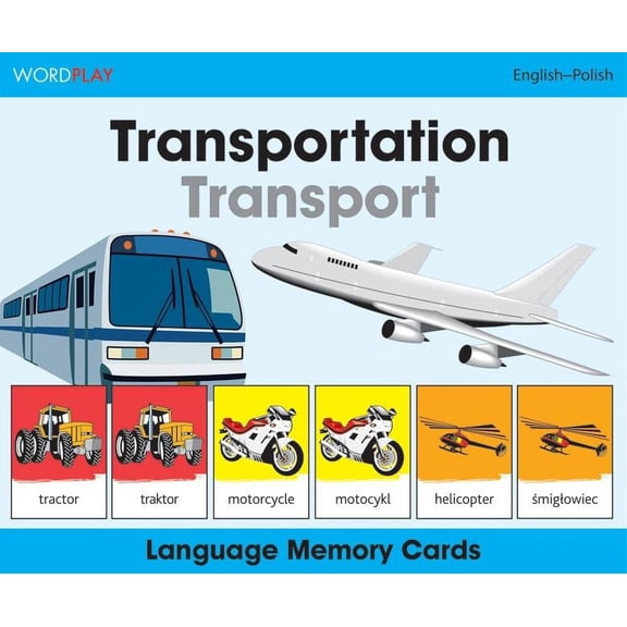 WordPlay: WordPlay Language Memory Cards–Transportation (English–Polish) (Cards)