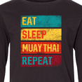 thumbnail image 4 of Inktastic Eat Sleep Muay Thai Repeat Long Sleeve Youth T-Shirt, 4 of 5