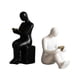 thumbnail image 3 of Sujetalibros decorativos, modernos, con acentos elegantes, sujetalibros estéticos con forma de estatua. 8 cm x 95 cm x 22 cm, 3 of 9