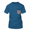thumbnail image 5 of TKKCS Mens Short Sleeve T-Shirt with Print Pocket- Summer Casual Pullover Breathable Lightweight Crew Neck Tees Blue Size M, 5 of 7