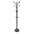 thumbnail image 2 of 73" Tall Chrome and Wood Coat Rack, Espresso finish, 2 of 2