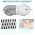 thumbnail image 3 of Almohada de soporte lumbar Powerole Memory Foam gris, 3 of 8