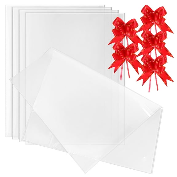 Zehuanyu 5 Pcs Dispenser Container Extra Large Cellophane Bag