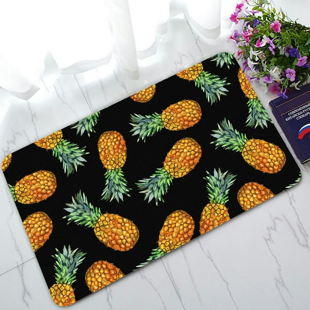 PHFZK Tropical Beach Doormat, Hawaiian Pineapple Doormat Outdoors