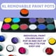 thumbnail image 5 of Kit de pintura facial Blue Squid PRO, paleta de 12 colores con pinceles, 5 of 6