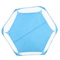 thumbnail image 3 of Corralito portátil para mascotas pequeñas, transparente, para cachorros, gatos, conejos, tienda de campaña para exteriores, color azul, 3 of 14