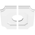 thumbnail image 4 of Ekena Millwork CMP10LE2-03000 10 in. OD x 3 in. ID Square Locke Architectural Grade PVC Contemporary Ceiling Medallion - 2 Piece, 4 of 4