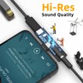 thumbnail image 4 of Adaptador de Audio para auriculares, convertidor de alta resolución 2 en 1, de 3,5 MM a Jack USB C, PD, 30W, carga rápida tipo C, 3,5mm, Aux, para iPad Pro Air y Samsung, 4 of 5