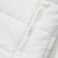 thumbnail image 4 of Wutalume Men's Casual Solid Color Stand-Up Collar Cotton-Padded Jacket, Sleeveless Light and Warm Cotton-Padded Vest, Versatile for Layering,White XL, 4 of 7