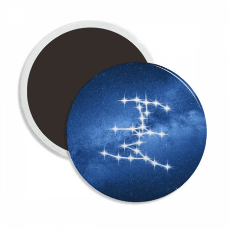 

Artistic Self Beautiful Lucky Stars Round Ceracs Fridge Magnet Keepsake Decoration