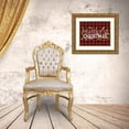 thumbnail image 3 of Louise, Gigi 32x26 Gold Ornate Wood Framed with Double Matting Museum Art Print Titled - Christmas Plaid, 3 of 4