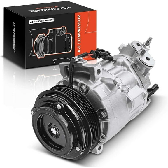 A-Premium A/C Compressor with Clutch Compatible with Cadillac CT6 2.0L 2016-2018 RWD