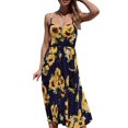 thumbnail image 1 of Vestidos para mujer Vestidos casuales Estampado erógeno Botones Fuera del hombro Vestido sin mangas Princesa Mini vestido Odeerbi ODB-5, 1 of 6