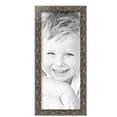 thumbnail image 2 of ArtToFrames 8" x 19" Silver Picture Frame, 8x19 inch Silver Wood Poster Frame (WOM-4993),  Pack, 2 of 7