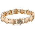 thumbnail image 1 of Pulsera Elástica Nine West con Cristales en Tono Dorado, 1 of 2