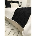 thumbnail image 3 of Bed Runner 100% Cotton 800 TC 1 Piece Pinch Pleated Bed Runner, Decorative Bed Scarf, 1 Pinch Pleated Luxury Bed Runner (King Size, Black), 3 of 4
