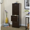 thumbnail image 4 of Wilson 4 Drawer Vertical Wood Lockable Filing Cabinet, Espresso, 4 of 5
