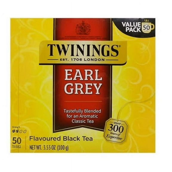 Twinings Classics Black Tea Earl Grey - 50 Tea Bags Pack of 3