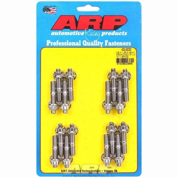 Arp S/S Stud & Nut Kit (16) 8mm x 1.25in x 45mm