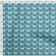 thumbnail image 4 of Soimoi Dog Printed, Cotton Fleece, Fabric by The Yard Sewing DIY Stretch Fabric 56 Inches Wide, WarmFabric for Hats, Coats, Gloves, Blankets, Blue, 4 of 5