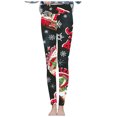 thumbnail image 4 of Mallas forradas de lana Sherpa de invierno de Navidad para mujer, pantalones térmicos cálidos de felpa de Cachemira gruesa elástica de cintura alta, pantalones elásticos Fridja  hfkajh103781, 4 of 9