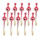 thumbnail image 1 of Plantillas de señuelo de pesca, 10 Uds., plantilla de anzuelo de hielo de invierno de acero rico en carbono rosa para peces, 1 of 10