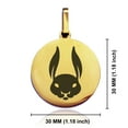 thumbnail image 2 of Stainless Steel Year of the Rabbit Zodiac Round Medallion Keychain Circle Ring, 2 of 2