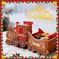 thumbnail image 5 of Christmas Trains for Present Santa Express Train Gift Box Christmas Presents Train Box Xmas Gift Trains with Funny Gingerbread Design Personalised Xmas Presents Storage for Decorative Home(Style a-M), 5 of 7