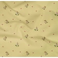 thumbnail image 4 of oneOone Organic Cotton Poplin Twill Fabric Leaves & Flower Floral Printed Craft Fabric BTY 42 Inch Wide, 4 of 4