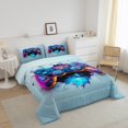 thumbnail image 3 of Erosebridal Video Gaming Bedding Sets Full with Comforter,Gradient Duvet Insert,Gamepads Decor,Reversible,3pcs, 3 of 7