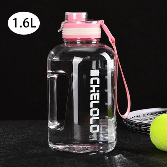 Glass Bottle Outdoor Water Jug with Handle Large Capacity Leakproof PC Bottle Ideal for Fitness Camping and Everyday Use